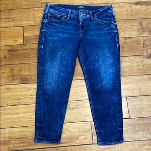 Silver suki skinny crop Jeans